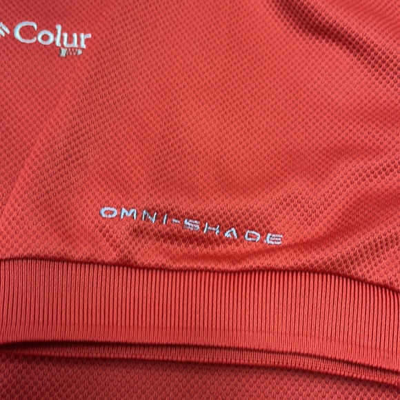 New Columbia PFG polo vented shirt orange sz L - Picture 6 of 8